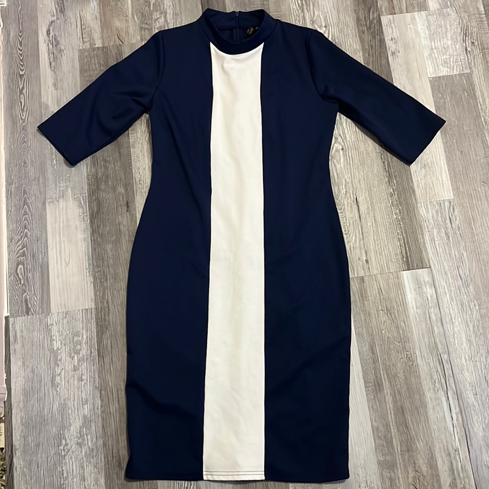 Miusol Mid calf cocktail dress two tone XL
